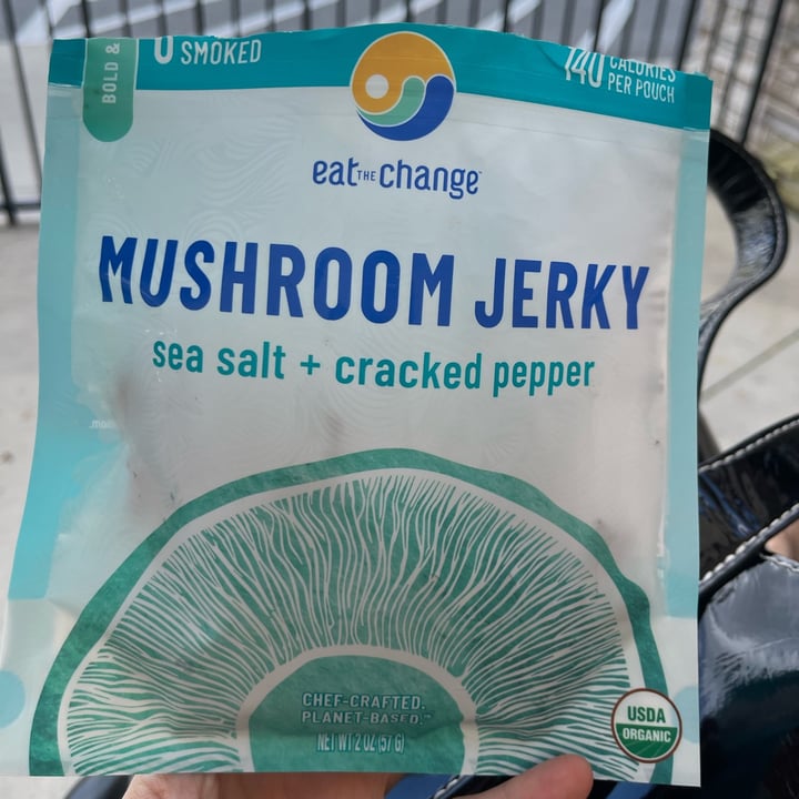 photo of Eat the Change Mushroom Jerky sea salt + cracked pepper shared by @sandy87 on  14 Oct 2021 - review