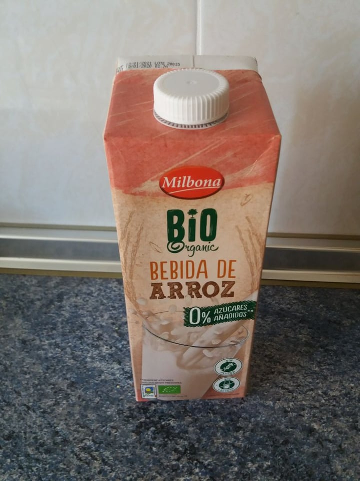 photo of Milbona Bebida de arroz sin azucar shared by @victorheso on  22 Apr 2020 - review
