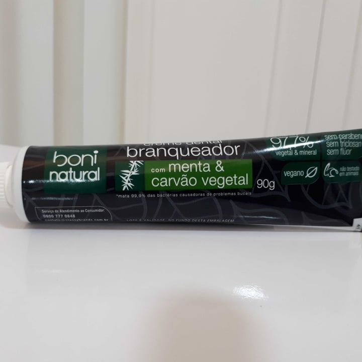 photo of Boni natural Creme Dental Branqueador shared by @penelope1 on  22 Apr 2022 - review