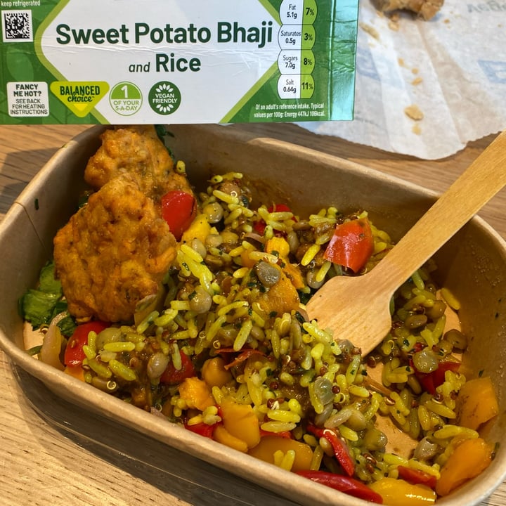 photo of Greggs Sweet Potato Bhaji & Rice shared by @vegansuttonmama on  30 Sep 2022 - review