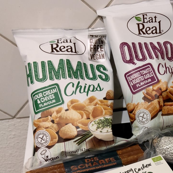 photo of Eat Real Hummus Chips Sour cream and chives shared by @set on  24 Apr 2020 - review