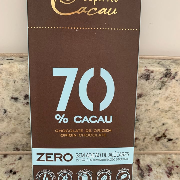 photo of Espírito Cacau Chocolate 70% shared by @maristea on  01 Feb 2022 - review