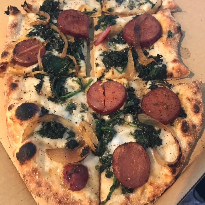 photo of Above Ground Pizza With Purple Potatoes shared by @citybythbayvegan on  25 Apr 2020 - review