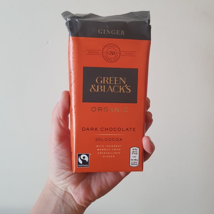 review photo of Green & Black's Organic Dark Chocolate with Ginger shared by @marthsalt on 30 Apr 2021 - review