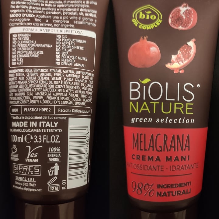 photo of BIOLIS NATURE green selection Melagrana Crema Mani shared by @eleonora22 on  20 Jan 2022 - review