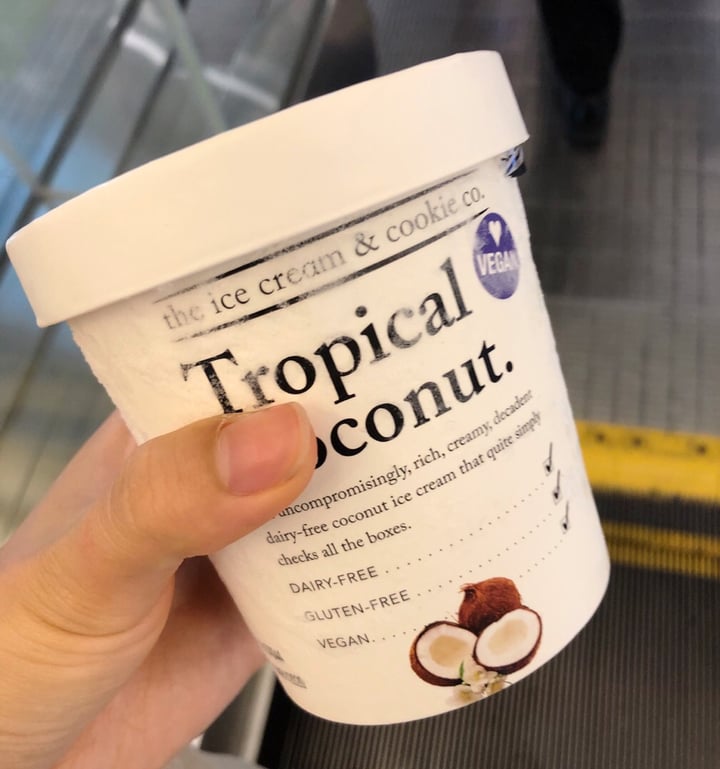 photo of The Ice Cream & Cookie Co Vegan Tropical Coconut Ice Cream shared by @consciouscookieee on  23 Feb 2019 - review