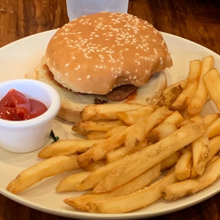review photo of Veggie Grill Kids burger shared by @kalliquigg on 24 Apr 2020 - review