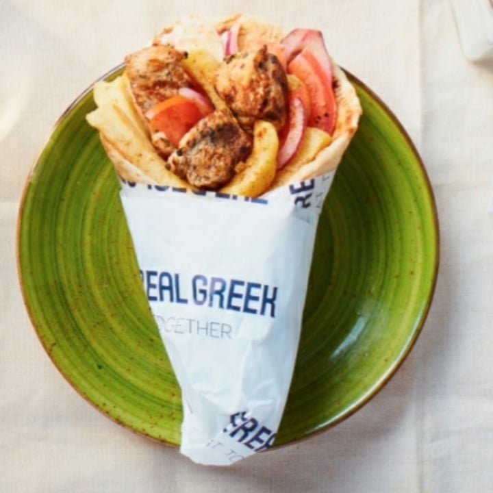review photo of The Real Greek - Reading Souvlaki Wrap - VEGAN MEATBALLS WITH VEGAN AIOLI shared by @handyandy on 04 Feb 2022 - review
