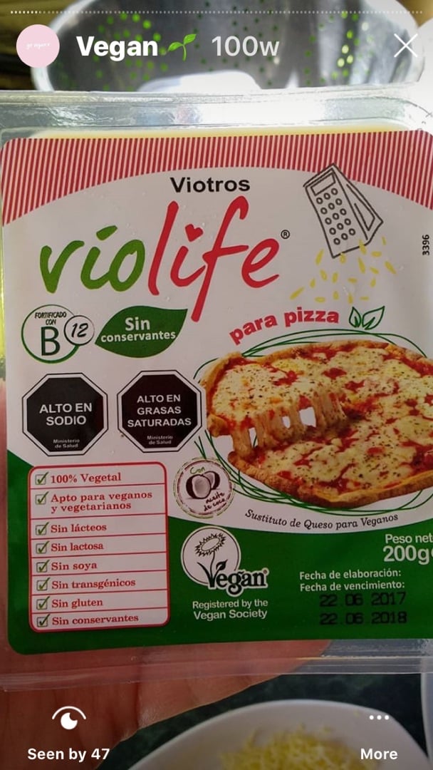 photo of Violife Mozzarella Flavor Block shared by @fabimirandav on  08 Feb 2020 - review