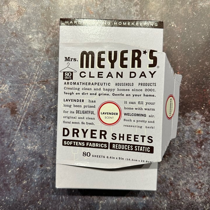 Mrs. Meyer's Clean Day Dryer Sheets, Lavender, 80 Ct - View #6
