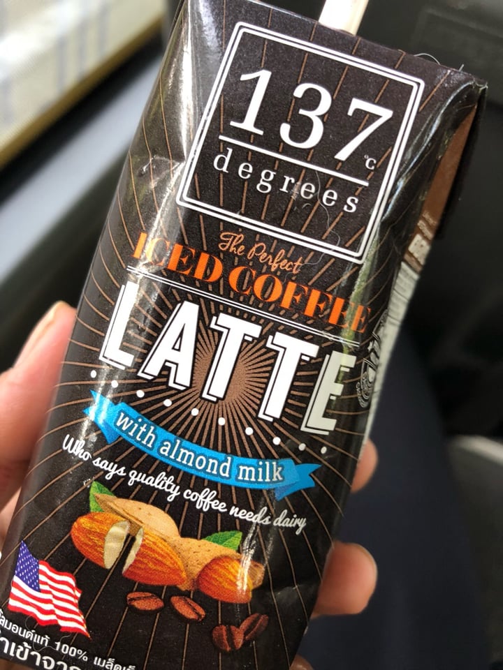 photo of 137 degrees Almond Milk Iced Coffee Latte shared by @alyrauff on  12 Nov 2018 - review