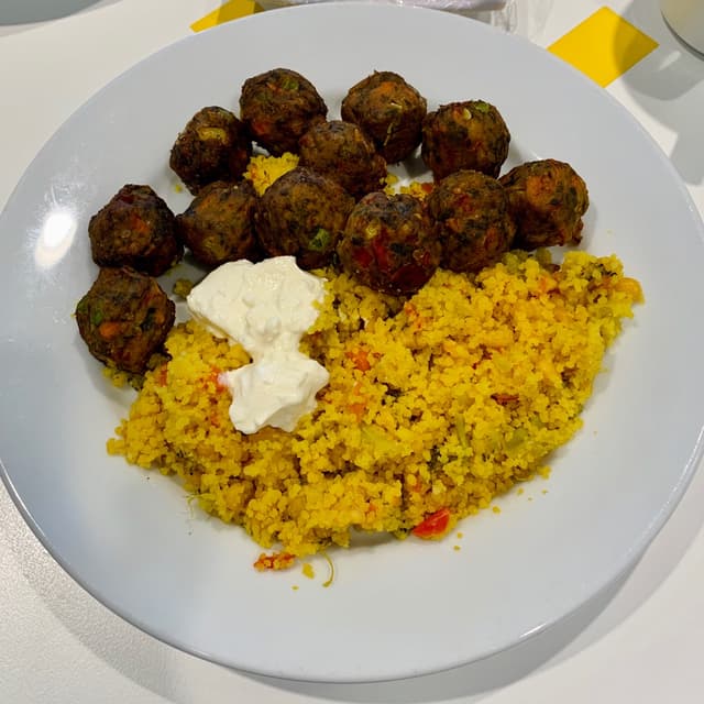 Photo of the dish “Vegetable Balls with Couscous”