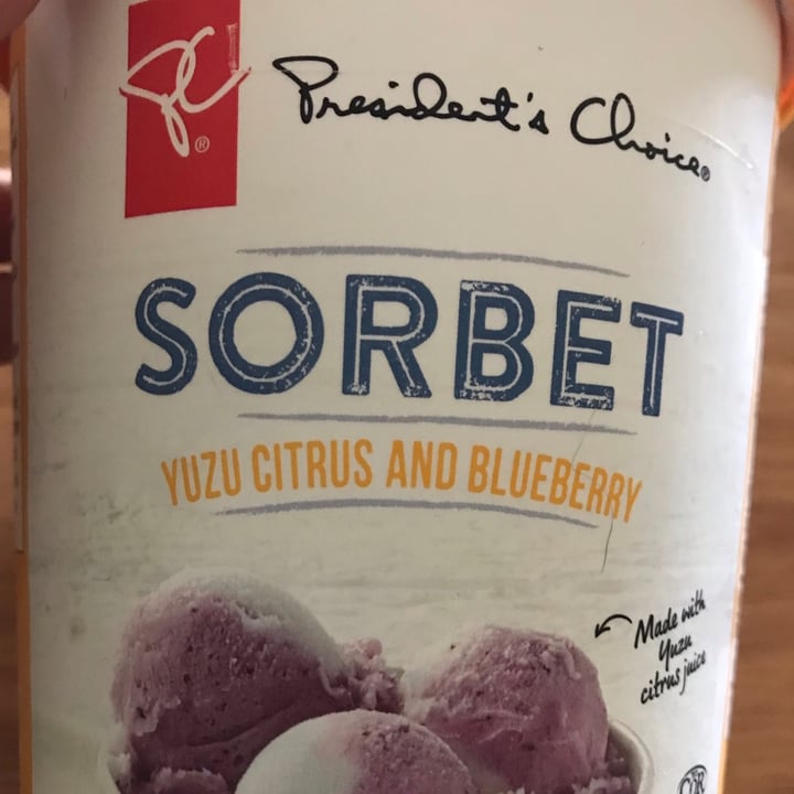 photo of President's Choice Yuzu Citrus and Blueberry Sorbet shared by @heathermmm on  08 Jun 2021 - review