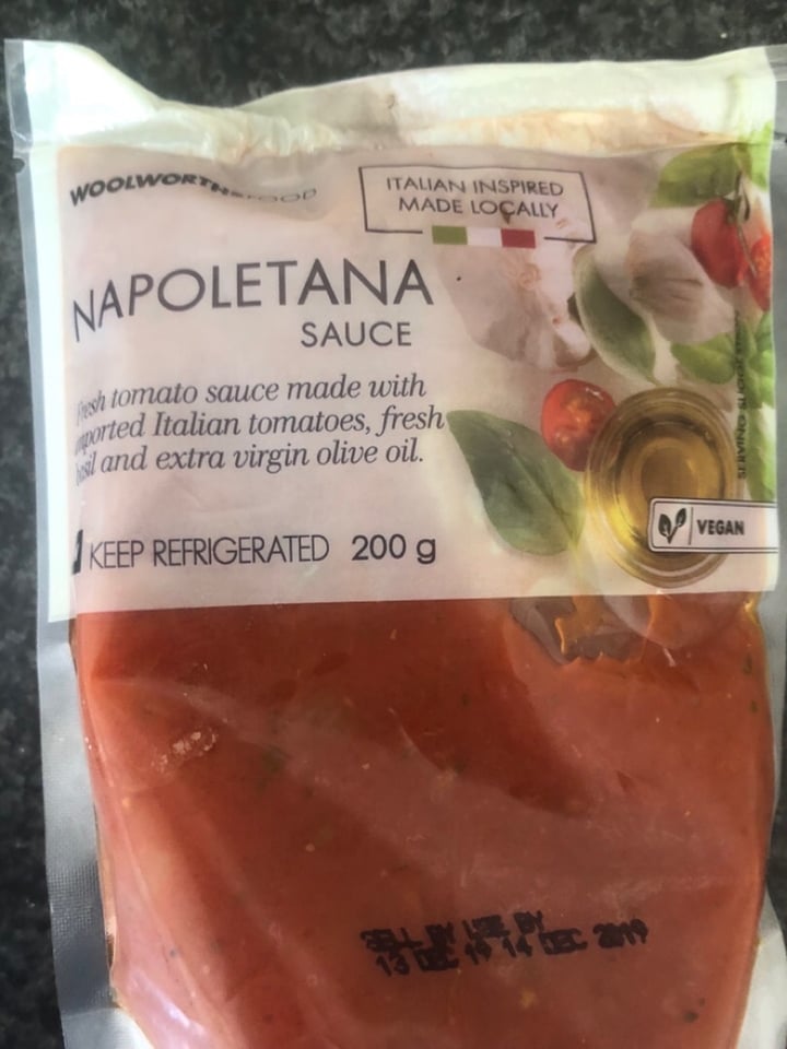 photo of Woolworths Food Napoletana sauce shared by @ethanmyers on  09 Dec 2019 - review