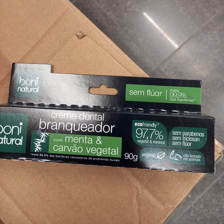 review photo of Boni natural Creme dental branqueador com menta e carvão vegetal shared by @roseli on 11 May 2022 - review
