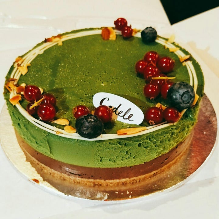 photo of Cedele Bakery Cafe - Tanjong Pagar Centre Vegan matcha chocolate cheesecake shared by @lou on  21 Feb 2019 - review