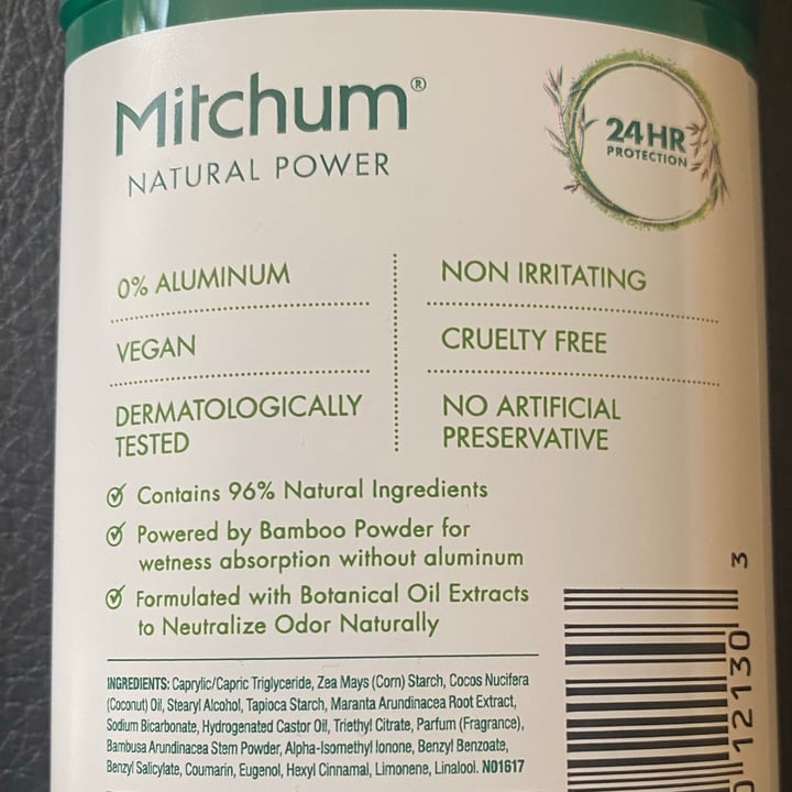 review photo of Mitchum Bamboo Powder Deodorant shared by @karenrp on 09 Sep 2021 - review