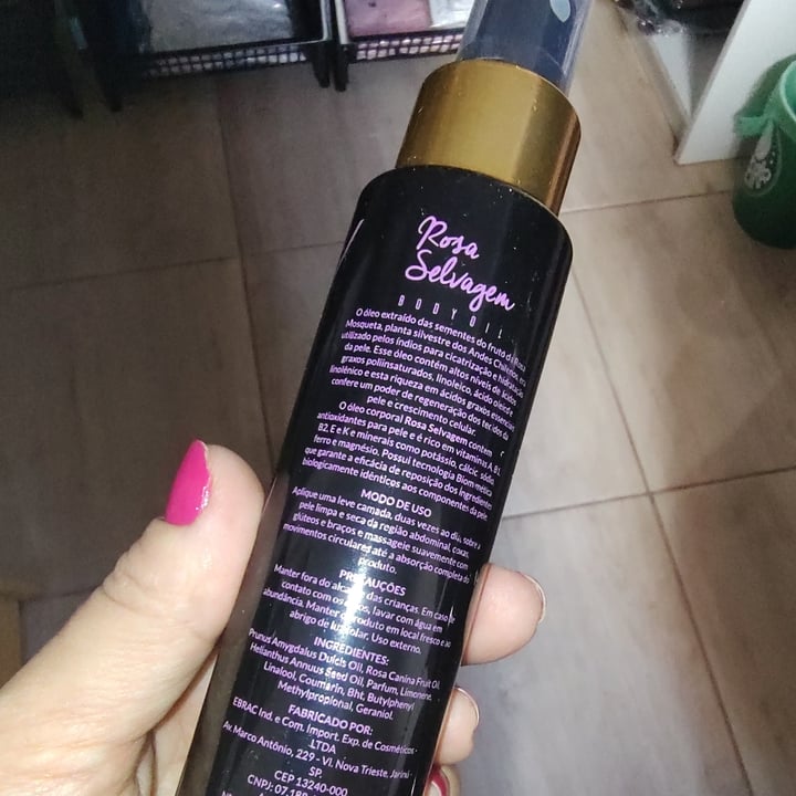 photo of EBRAC Body Oil Rosa Selvagem shared by @lilianezampar on  30 Apr 2022 - review