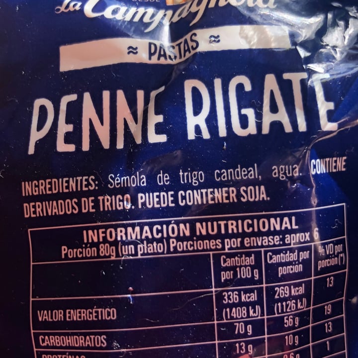 review photo of La Campagnola Pastas Penne Rigate shared by @sntveg on 01 Apr 2021 - review
