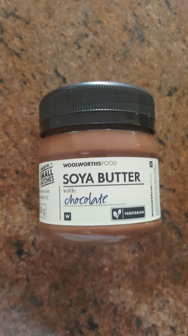 photo of Woolworths Food Woolworths Chocolate Soya Butter shared by @mvbahrkuhl on  07 Aug 2019 - review