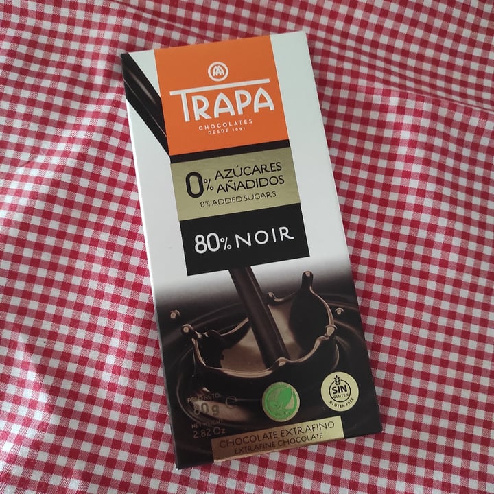 photo of Trapa Chocolate 80% Noir shared by @luzveganluz on  18 Jul 2022 - review