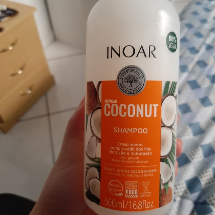 photo of Inoar Coconut Shampoo shared by @rafafonseca on  29 May 2020 - review