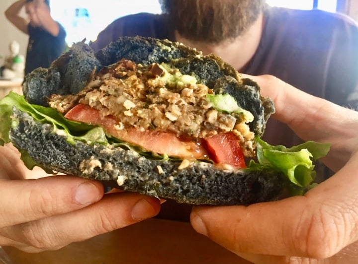 photo of Scheckter's RAW Gourmet Best Vegan Burger (BVB) shared by @mariajamison on  24 Mar 2020 - review
