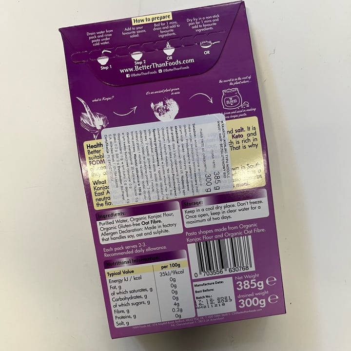 review photo of Better Than Foods Better Than Noodles Thai Style shared by @o0to on 04 Nov 2022 - review