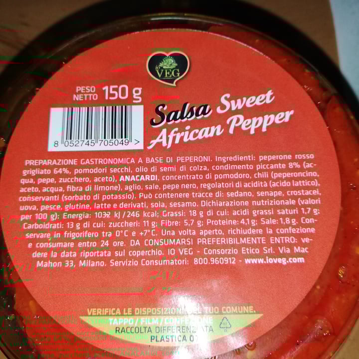 review photo of ioVEG Salsa Sweet African Pepper shared by @chriswalt75 on 11 Jul 2022 - review