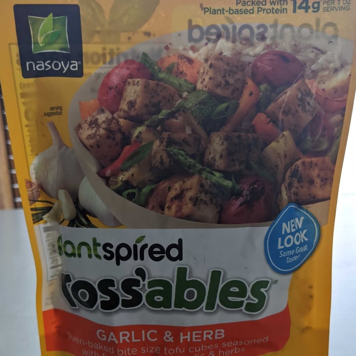 photo of Nasoya Toss'ables Garlic & Herb shared by @veg4lifa on  02 Jun 2021 - review