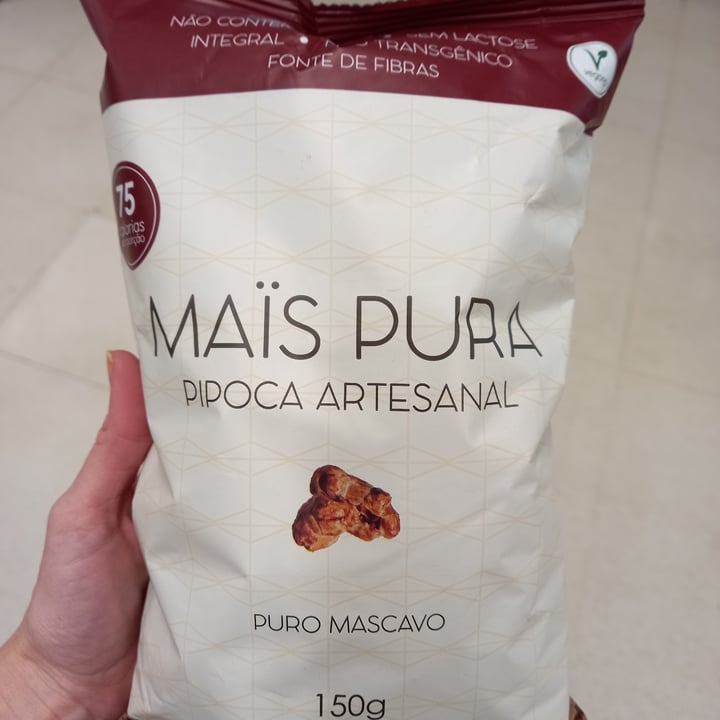 review photo of Maïs pura Pipoca sabor Mascavo shared by @talitaolivieri on 14 May 2022 - review