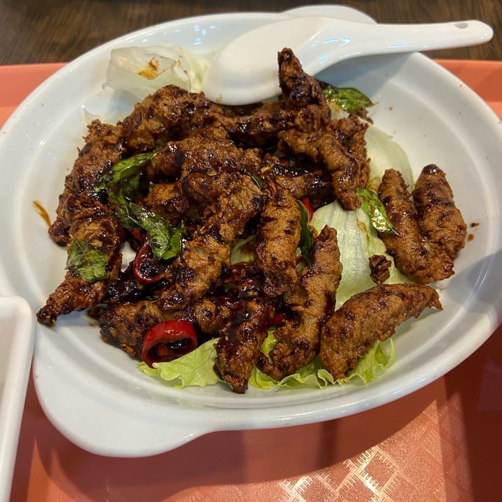 photo of North South East West Fusion Vegetarian Cuisine Black pepper meat slices shared by @misssedgwick on  13 Apr 2022 - review
