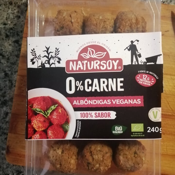photo of Natursoy Albondigas veganas shared by @oskar-vegantv on  21 Nov 2022 - review
