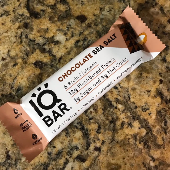 photo of IQ Bar Chocolate Sea Salt Protein Bars shared by @leilaniangel on  17 Jul 2021 - review