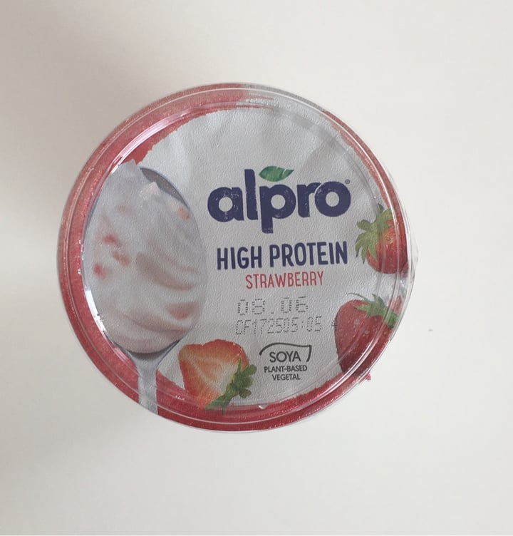 photo of Alpro Greek Style Yogurt Srawberry (400g) shared by @just4notherveg4n on  28 Jun 2020 - review