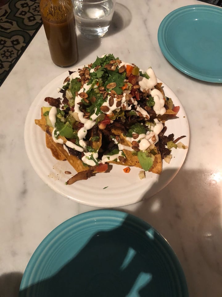 review photo of Cafe Gratitude San Diego Nachos shared by @nikkessler on 18 Nov 2018 - review
