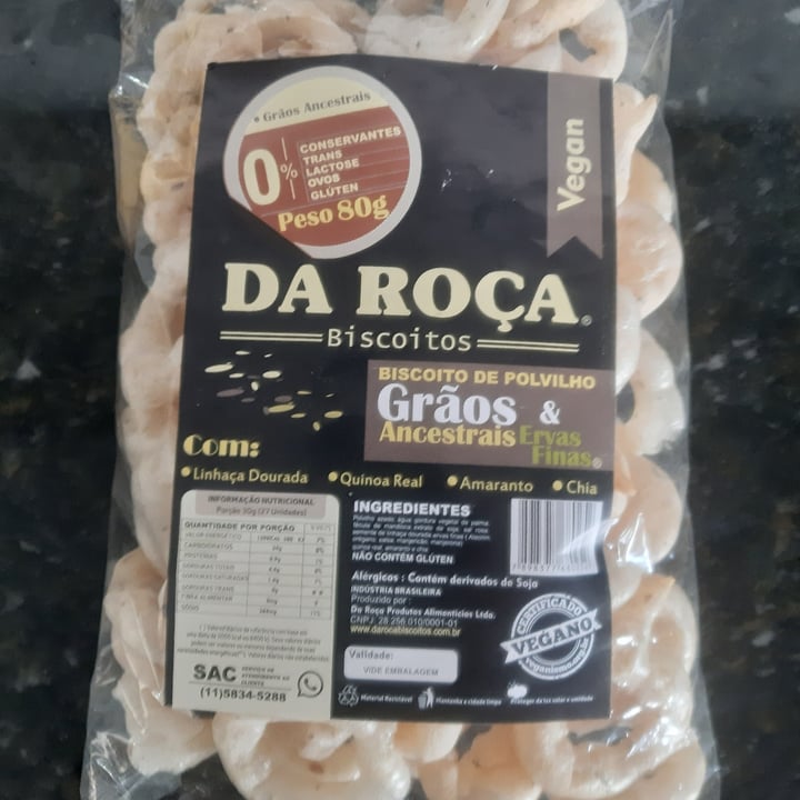 photo of Da Roça Biscoito de Polvilho Quinoa Real shared by @leilaneleka on  10 Sep 2021 - review