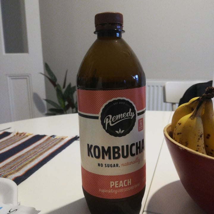 photo of Remedy Organic Kombucha Peach shared by @danipontes on  01 May 2022 - review