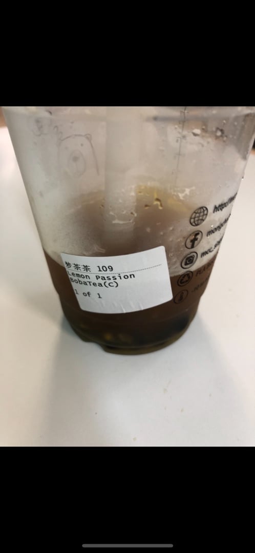 photo of Mong Cha Cha Cafe 梦茶茶 Lemon Passion Boba Tea shared by @emelty on  14 Mar 2020 - review