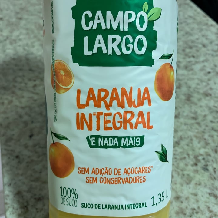 photo of Campo Largo Suco Laranja Integral shared by @claudiacosentino on  11 May 2022 - review