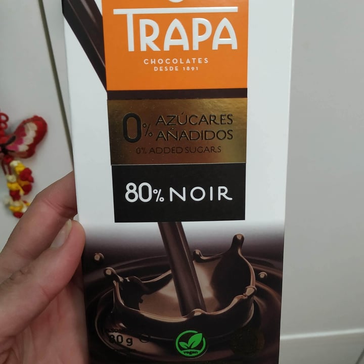 photo of Trapa Chocolate 80% Noir shared by @ditovegan on  29 Sep 2021 - review