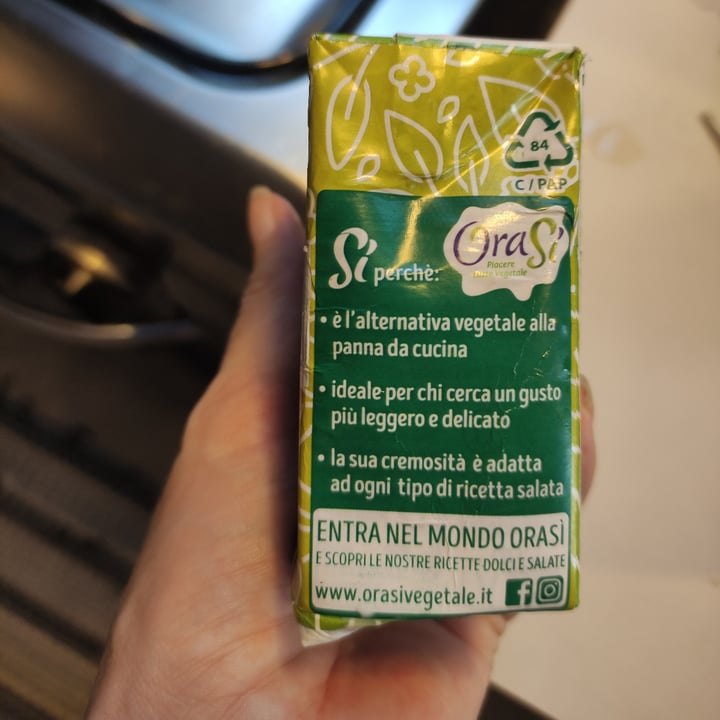 photo of OraSí 100% vegetale Crema per cucina shared by @stefietokee on  21 Jan 2023 - review