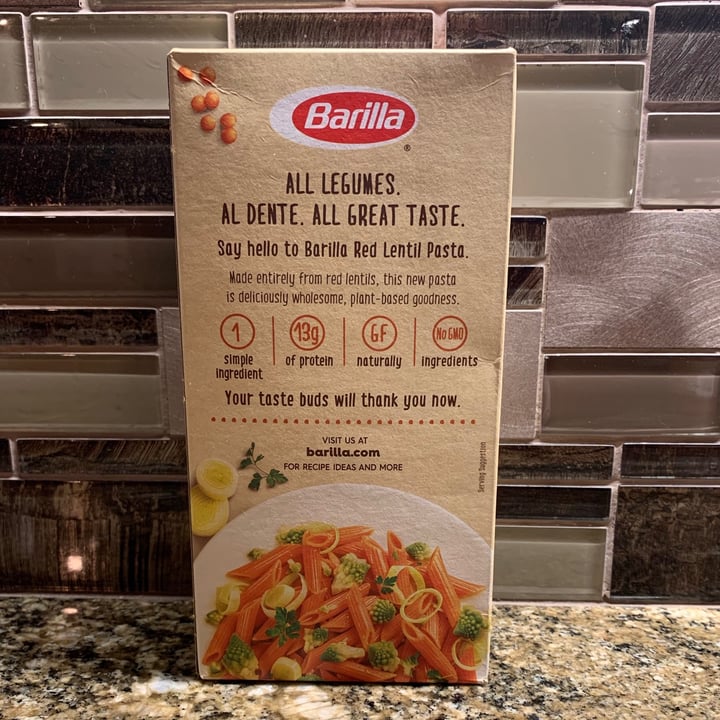 photo of Barilla Red Lentil Penne shared by @madib on  20 Oct 2020 - review