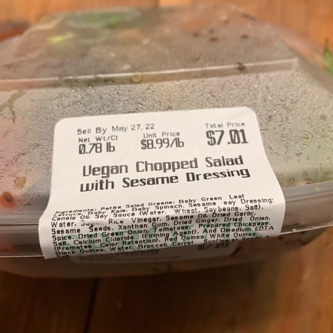 Sprouts Farmers Market Vegan Chopped Salad with Sesame Dressing Reviews
