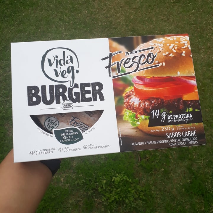 review photo of Vida Veg Hamburguer Sabor Carne shared by @analuisaschall on 04 Sep 2021 - review