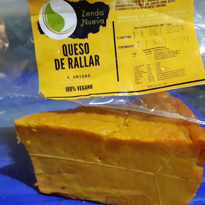 photo of Zenda Nueva Queso de rallar shared by @giseveg on  30 Oct 2021 - review