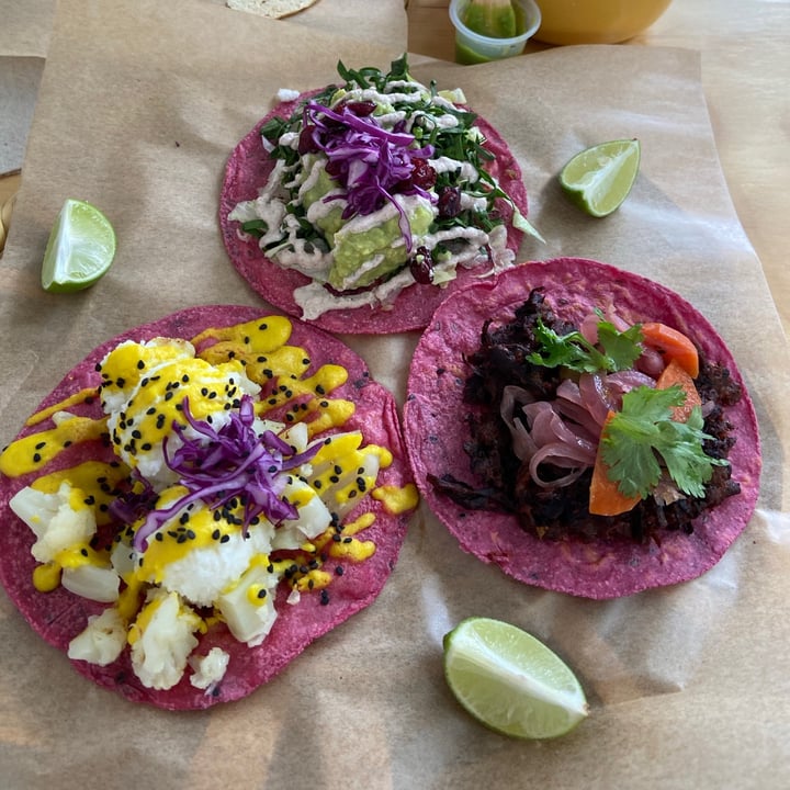 photo of La Pitahaya Vegana Tacos variados shared by @moonberodd on  03 Aug 2020 - review