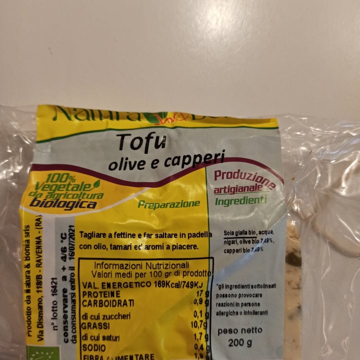 photo of Natura & Bontà Tofu olive e capperi shared by @bodhiletta on  28 Apr 2021 - review