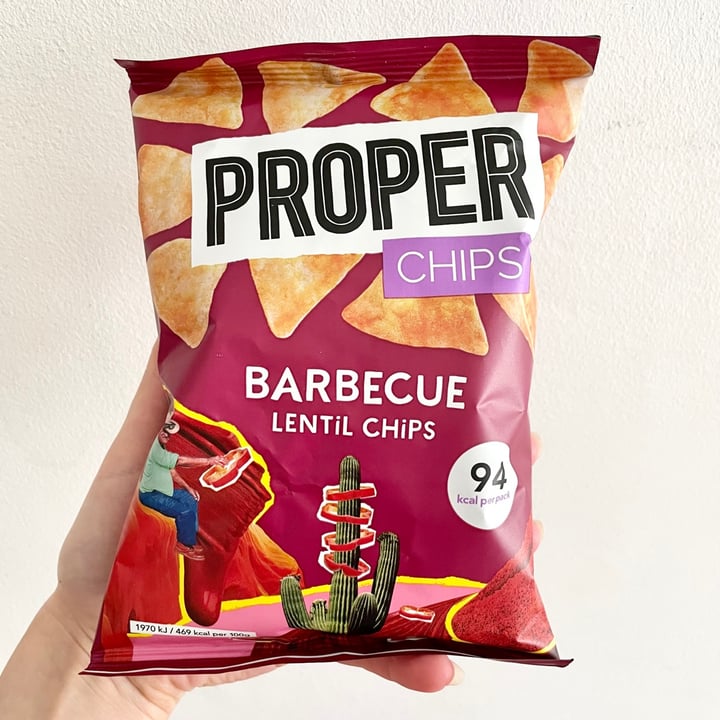 Proper Chips Barbecue Lentil Chips Review | abillion