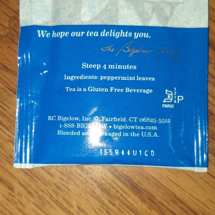 photo of Bigelow Peppermint shared by @lynnjen32o on  29 Oct 2021 - review